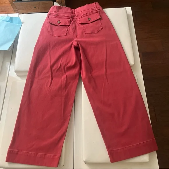 SPANX-stretch twill cropped wide leg pants . Size large - Picture 6 of 6